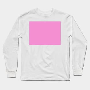 Plain Pink Block Long Sleeve T-Shirt